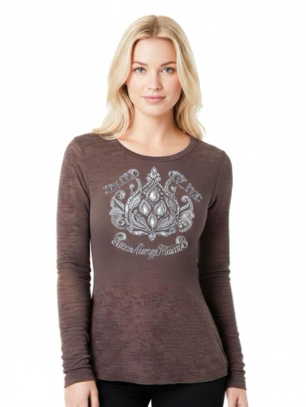 Peace Love Mom, Graphic Tees, Long Sleeve, Slub Knit, Boho, Grunge XL